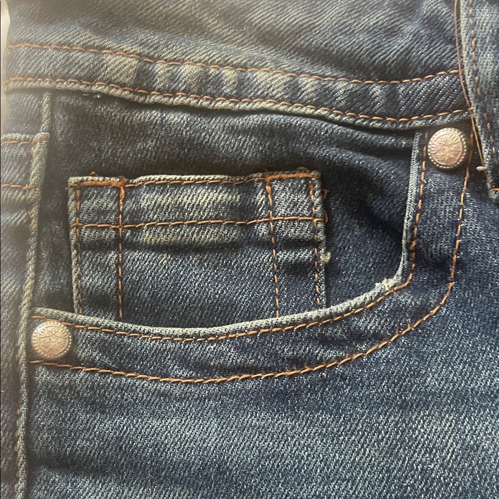Women's Dark Indigo Flare Jeans - Unbranded - Picture 10 of 10